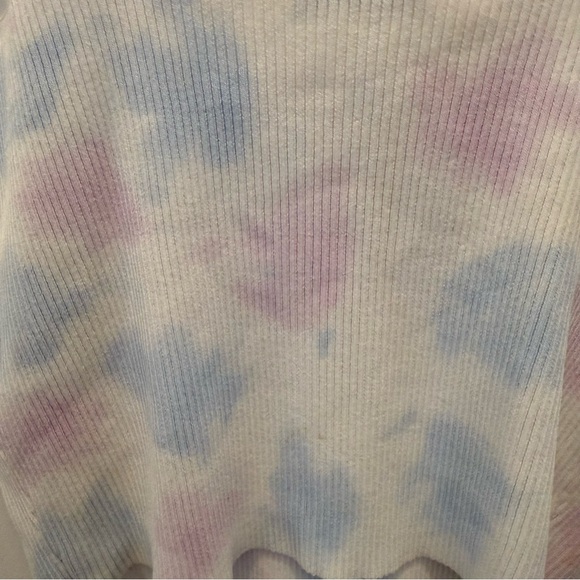 Sandro Paris Tie-dyed Knitted Crop Top In Multicolore Size 2/ medium - Picture 6 of 6